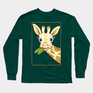 Cute Giraffe Long Sleeve T-Shirt